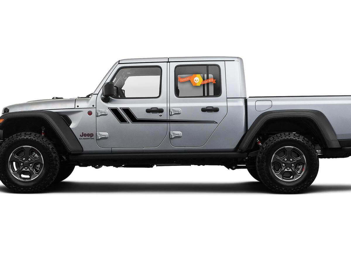 Kit de vinilos con doble contorno para las puertas para Jeep Gladiator y Wrangler