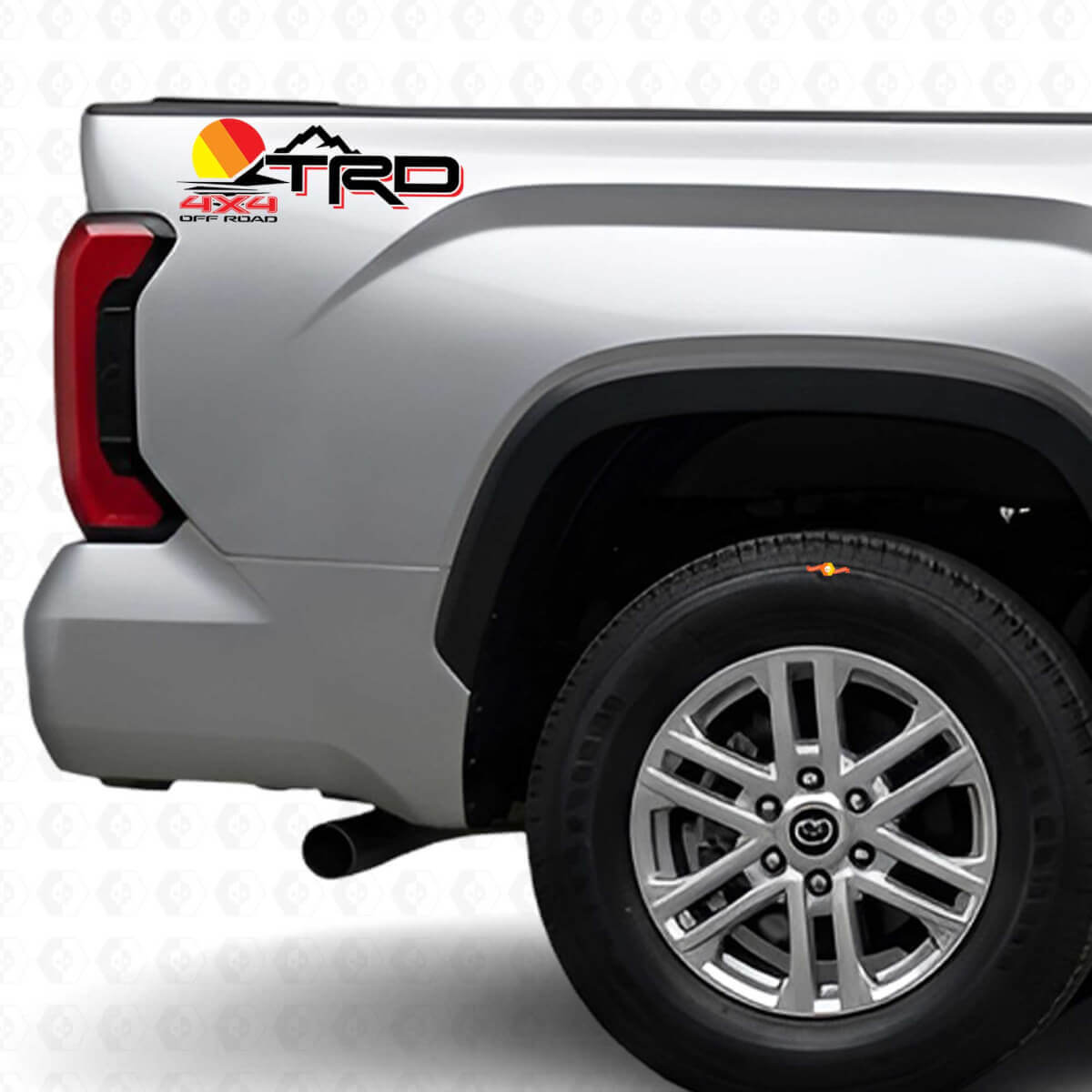Calcomanía vinilo de estilo vintage TRD 4x4 Off Road para guardabarros de Toyota Tundra