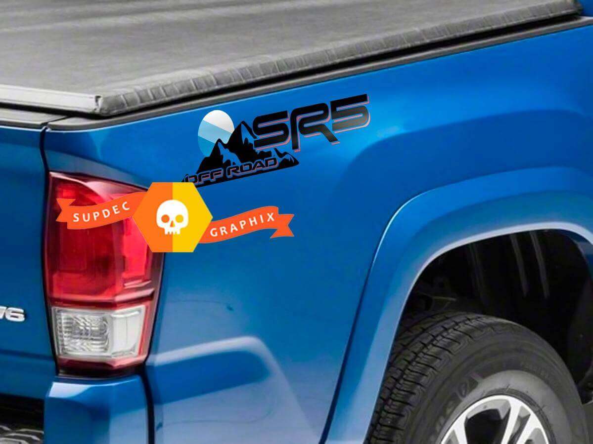 Kit de Pegatinas de Vinilo SR5 Off Road Mountain Side para Toyota Tacoma Tundra