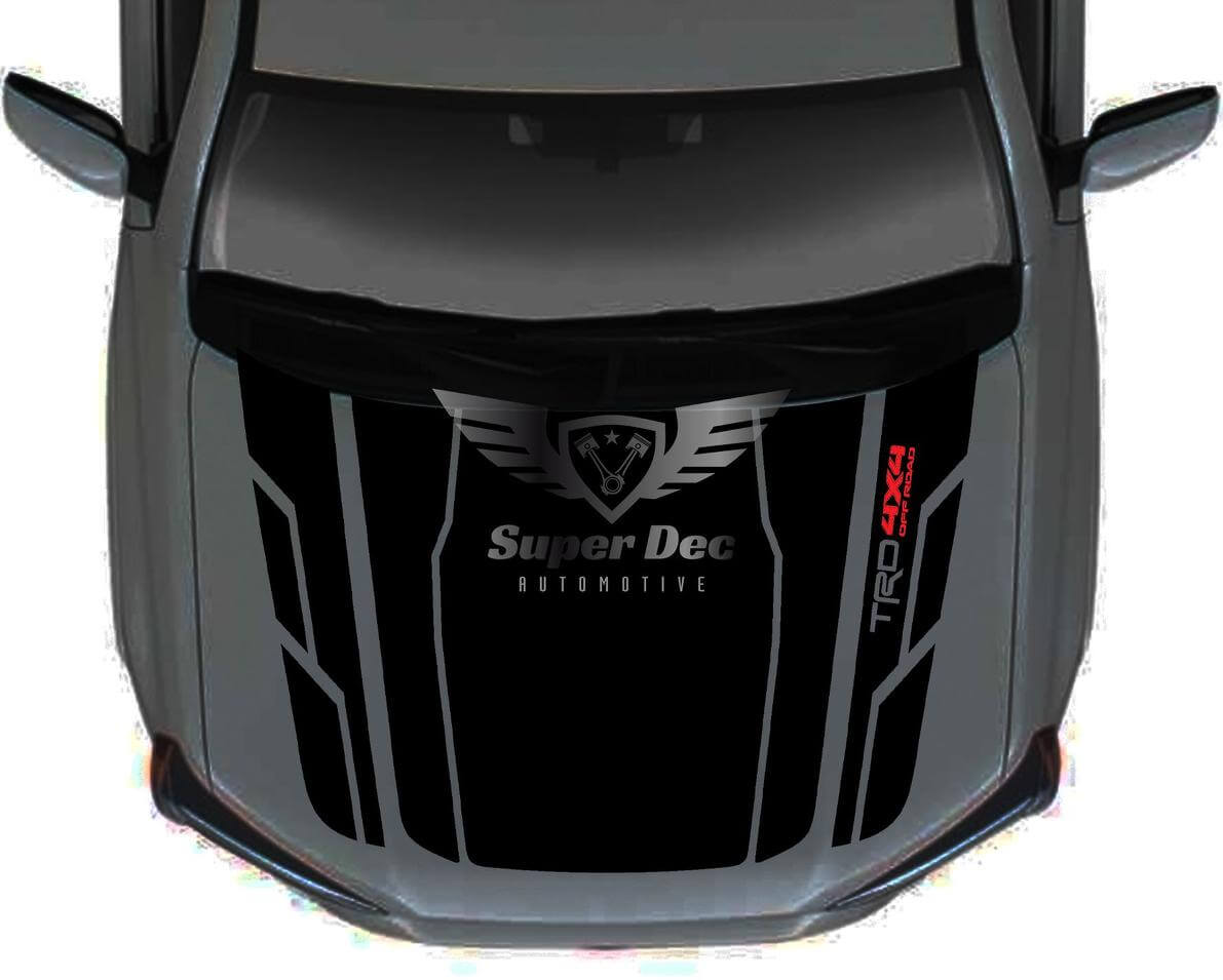 Kit de Vinilo Adhesivo para Capó Estilo TRD para Toyota 4Runner Gen5 Sin Tomas de Aire