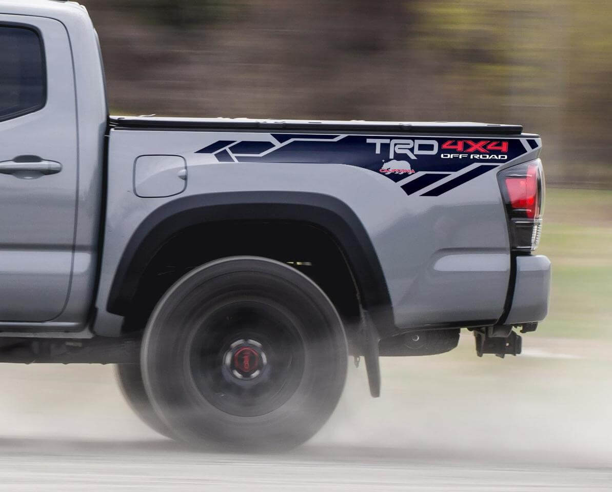 Calcomanía de vinilo para lado de caja California TRD 4x4 Off Road para Toyota Tundra 2013-2019