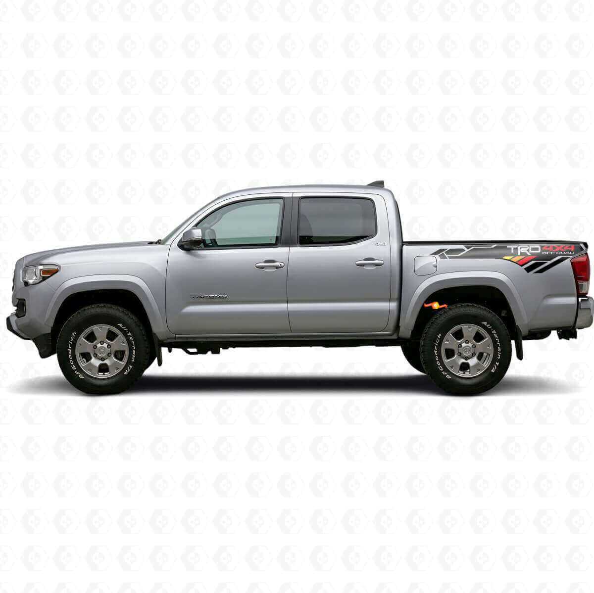 Calcomanía lateral trasera de vinilo estilo vintage TRD 4x4 para Tacoma Tundra