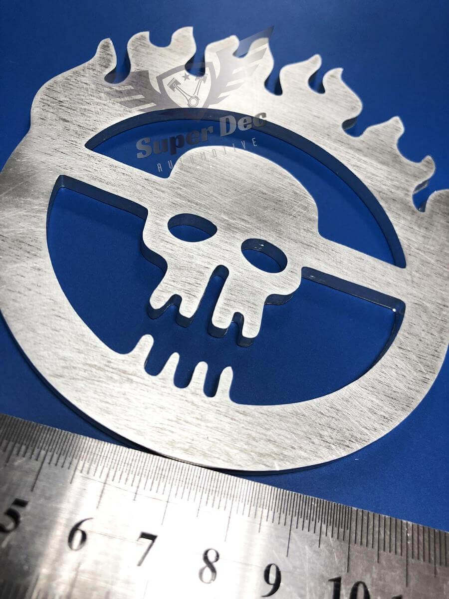 Mad Max Fury Road Emblema de metal de aluminio para la cama del lateral Aluminium
