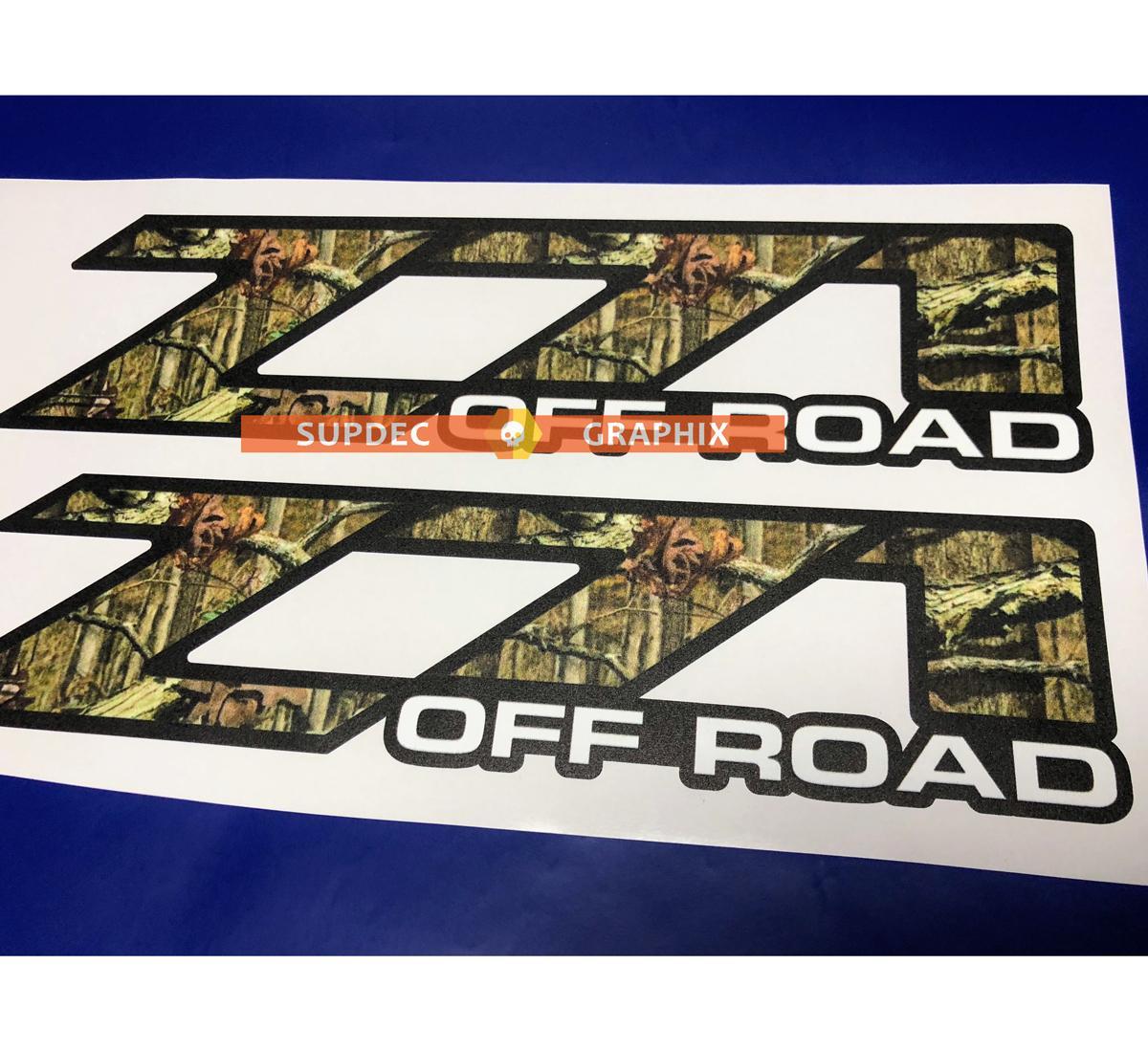 Z71 camo tree off road Calcomanías Pegatinas Vinilo se adapta a Chevy Z71 GMC
