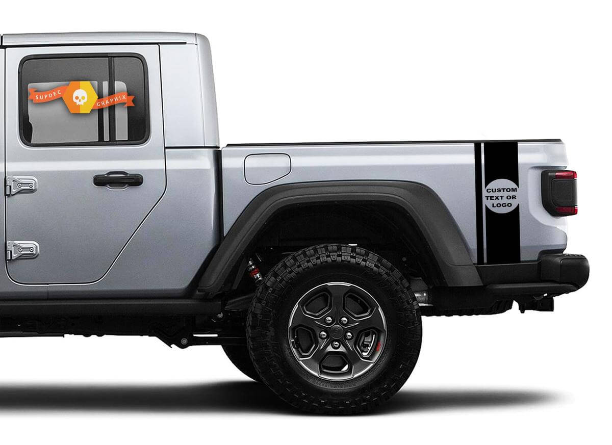 Calcomanías de Vinilo con Texto Personalizado para Jeep Gladiator JT