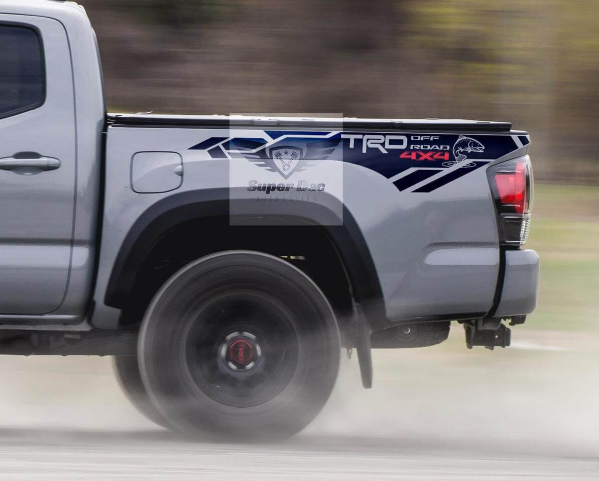 Adhesivo de vinilo para lateral de caja TRD Trout Edition para Toyota Tundra 2013-2020