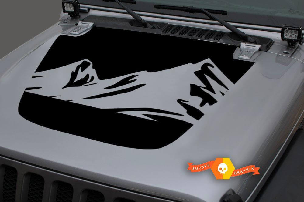 Vinilo adhesivo para capó Great Mountains para Jeep Gladiator y Wrangler