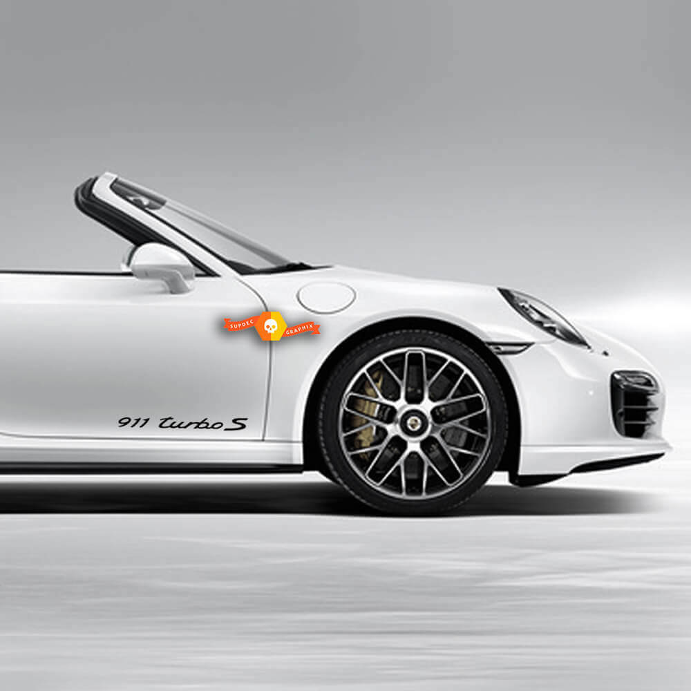 Kit de vinilo decorativo lateral Script 911 Turbo S para Porsche 911