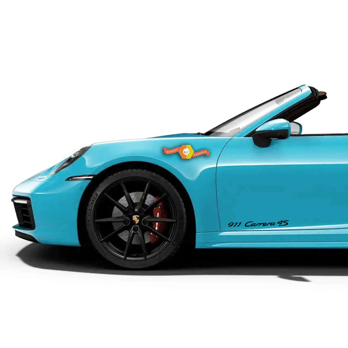 Juego de vinilos laterales 911 Carrera 4S para Porsche 911