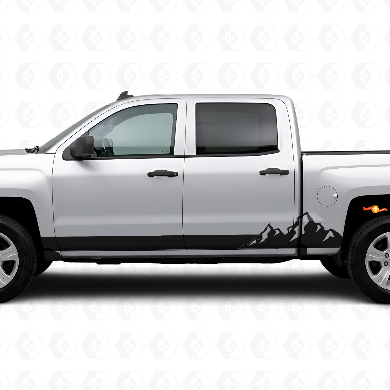 Vinilos para Puertas y Paneles Laterales Mountain Range para Chevrolet Silverado 1500 K2XX 2014-2019