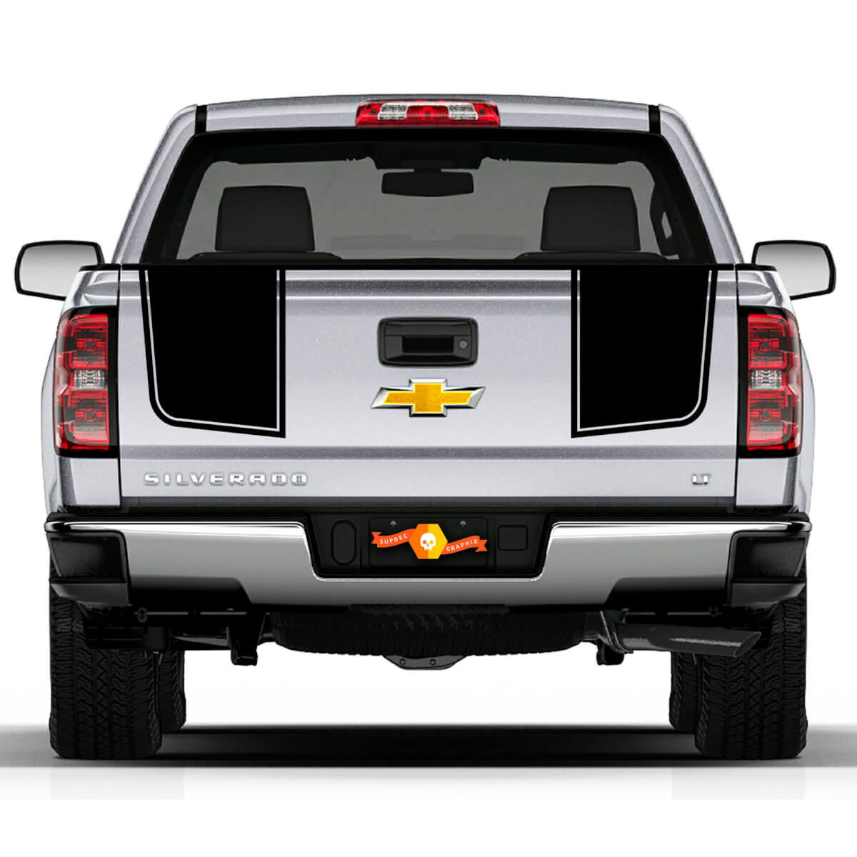 Z71 2007- 2013 Chevy Silverado Tailgate Stripe Pegatinas Calcomanías Rally 2 Estilos 2500

