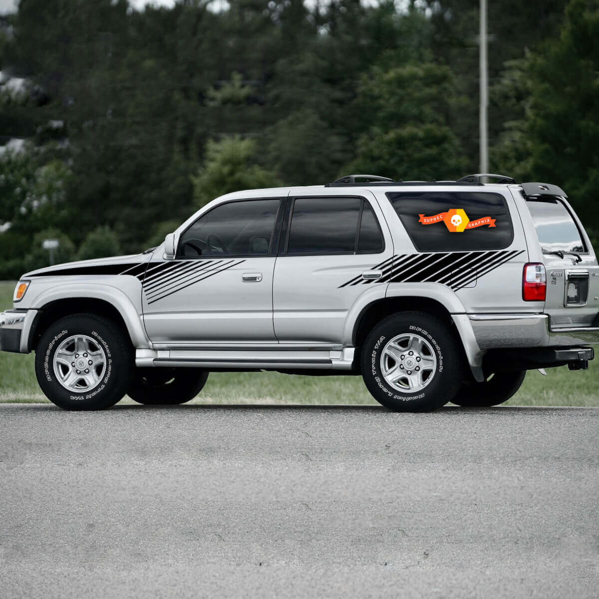 Estilo Vintage 1996 - 2002 toyota sr5 gráficos calcomanía pegatina 4Runner lado vinilo calcomanías pegatinas para Toyota 4Runner TRD
