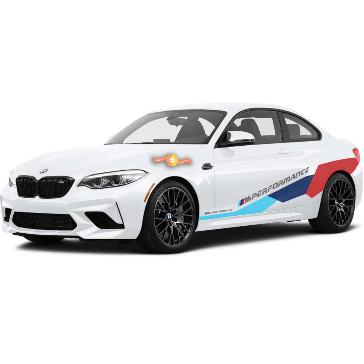 BMW M Power M Performance Huge Side Nuevas pegatinas de vinilo para M4 M2 M5 M3
