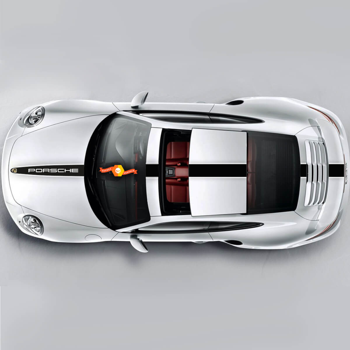 Porsche Racing Stripes Dos colores Racing Edition Stripes o cualquier Porsche
