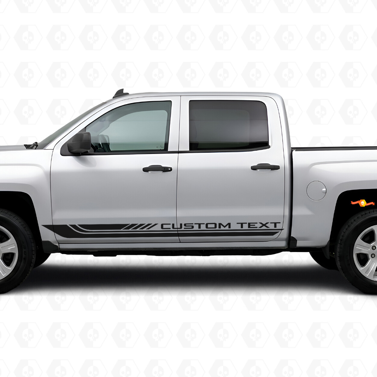 Tiras de Vinilo Personalizadas para Marcos de Puerta y Paneles Laterales para Chevrolet Silverado 1500 K2XX 2014-2019