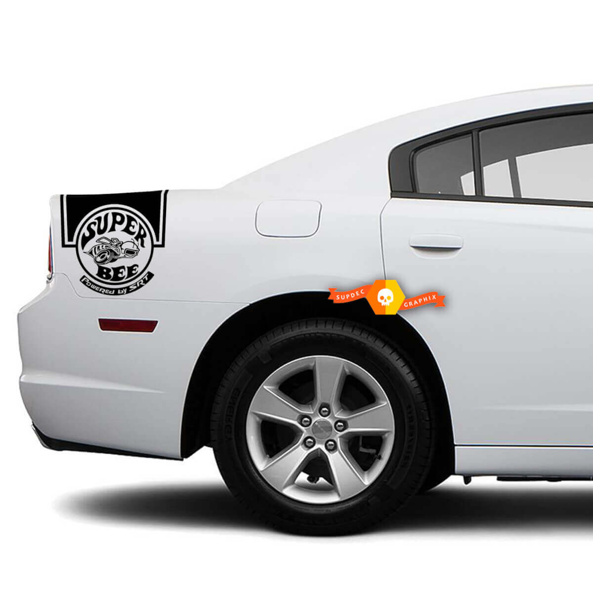 Kit de vinilos laterales traseros Super Bee para Dodge Charger 2011-2014