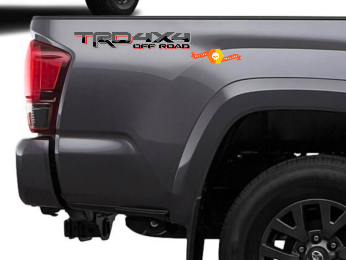 Pegatina de vinilo TRD 4x4 Off Road para la caja lateral de Toyota Tacoma