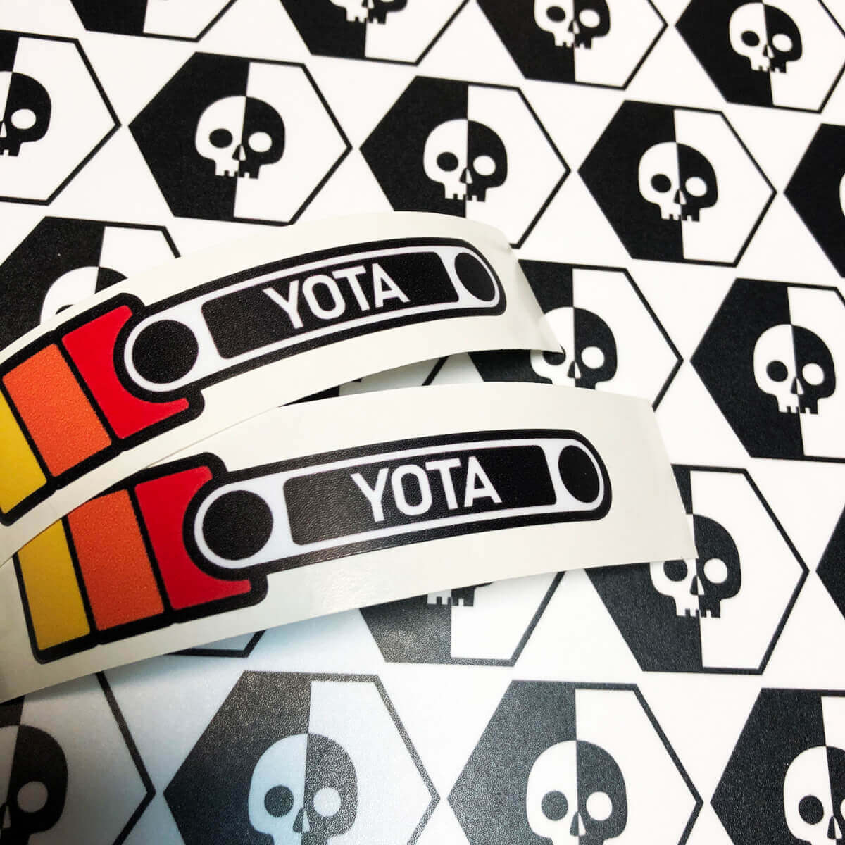 Par de adhesivos de vinilo estilo vintage YOTA para Toyota FJ Cruiser