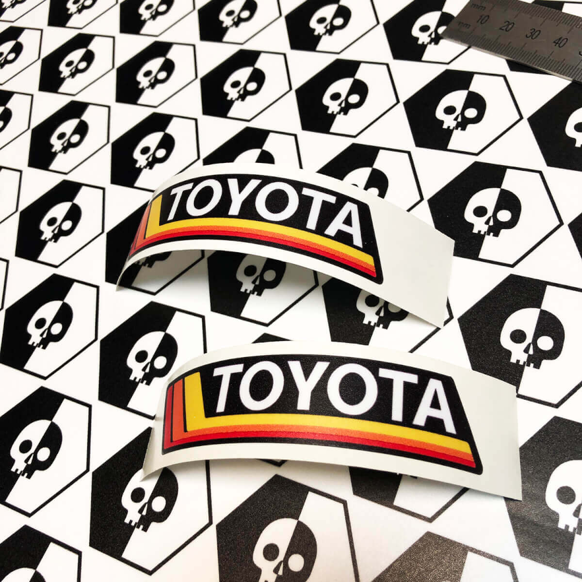 Calcomanías de vinilo con franjas de estilo vintage Toyota para Toyota 4Runner Tacoma FJ Cruiser