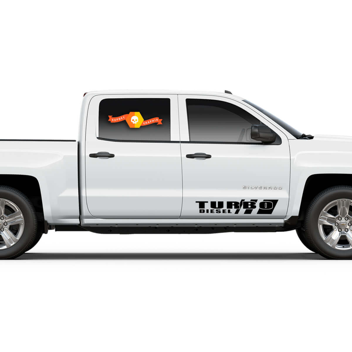 Kit de Vinilo para Puerta Lateral Turbo Diesel 6.7 para Camiones Pesados