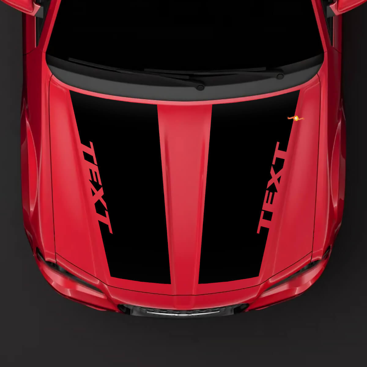 Vinilo Adhesivo de Rayas Dobles Personalizadas para Capó para Chrysler 300C 2014