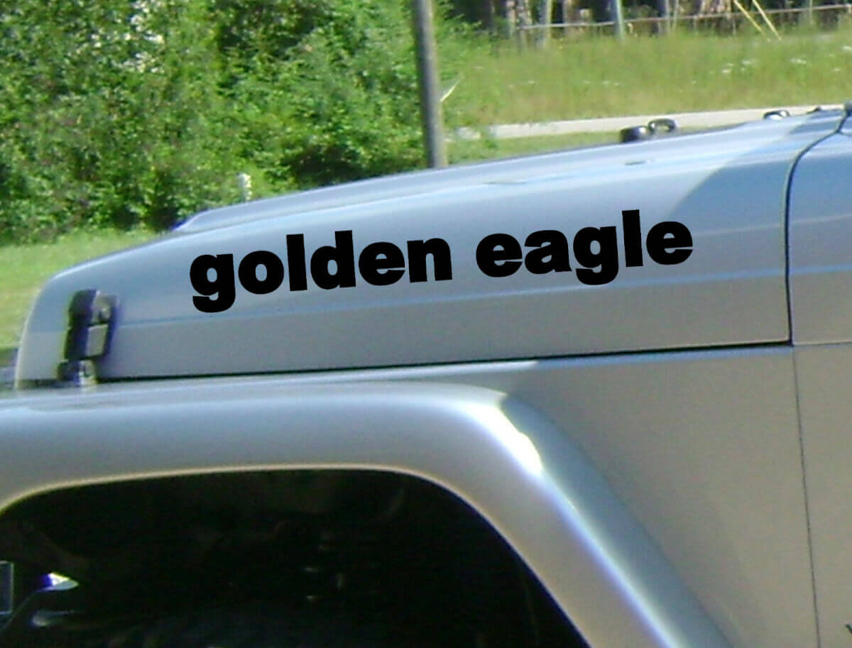 Juego de vinilos adhesivos para capó Golden Eagle para Jeep Wrangler CJ TJ YJ JK