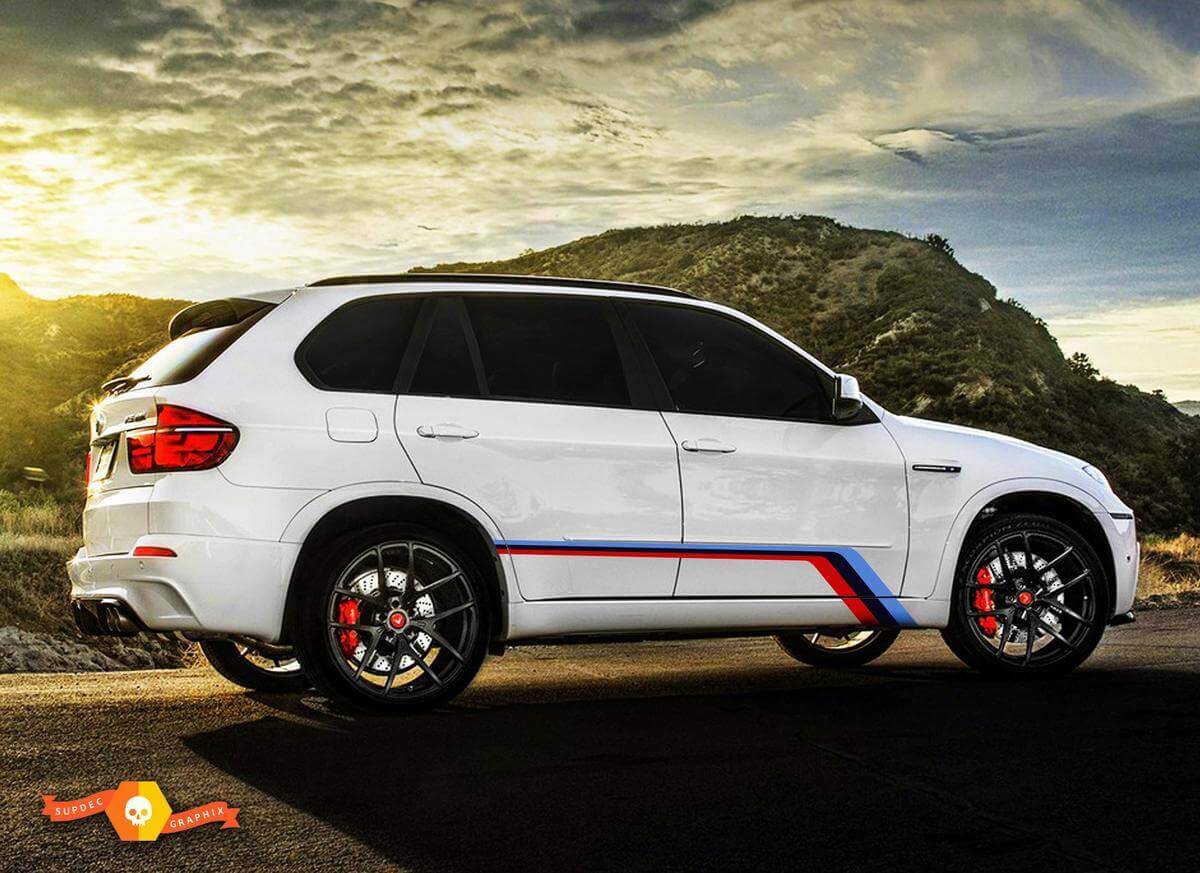 Juego de vinilos decorativos laterales M-Style para BMW X5 M E70 2009-2014