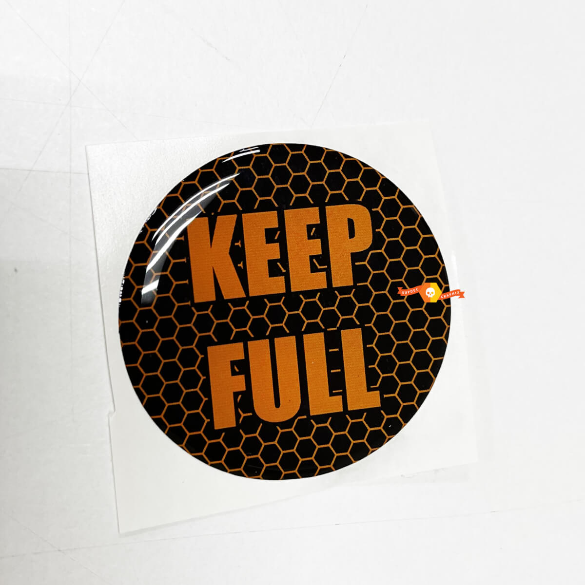 Keep Full Honeycomb Orange Door Insert emblema calcomanía adhesiva abovedada para Challenger Dodge
