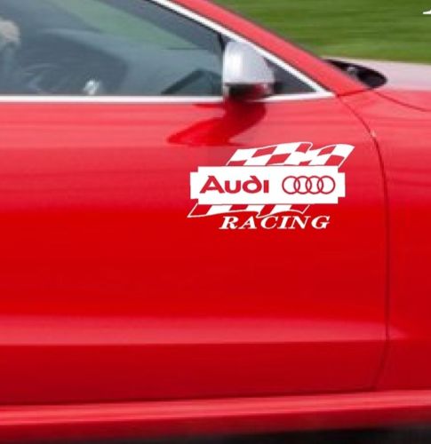 2 Audi Racing A3 A4 A5 A6 A8 Q3 Q5 Q7 Tt Rs4 S4 calcomanía