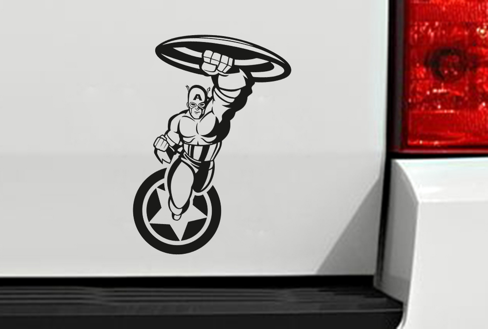 Capitán América vengadores superhéroe héroe Marvel Comics coche cuerpo portátil vinilo pegatina calcomanía
