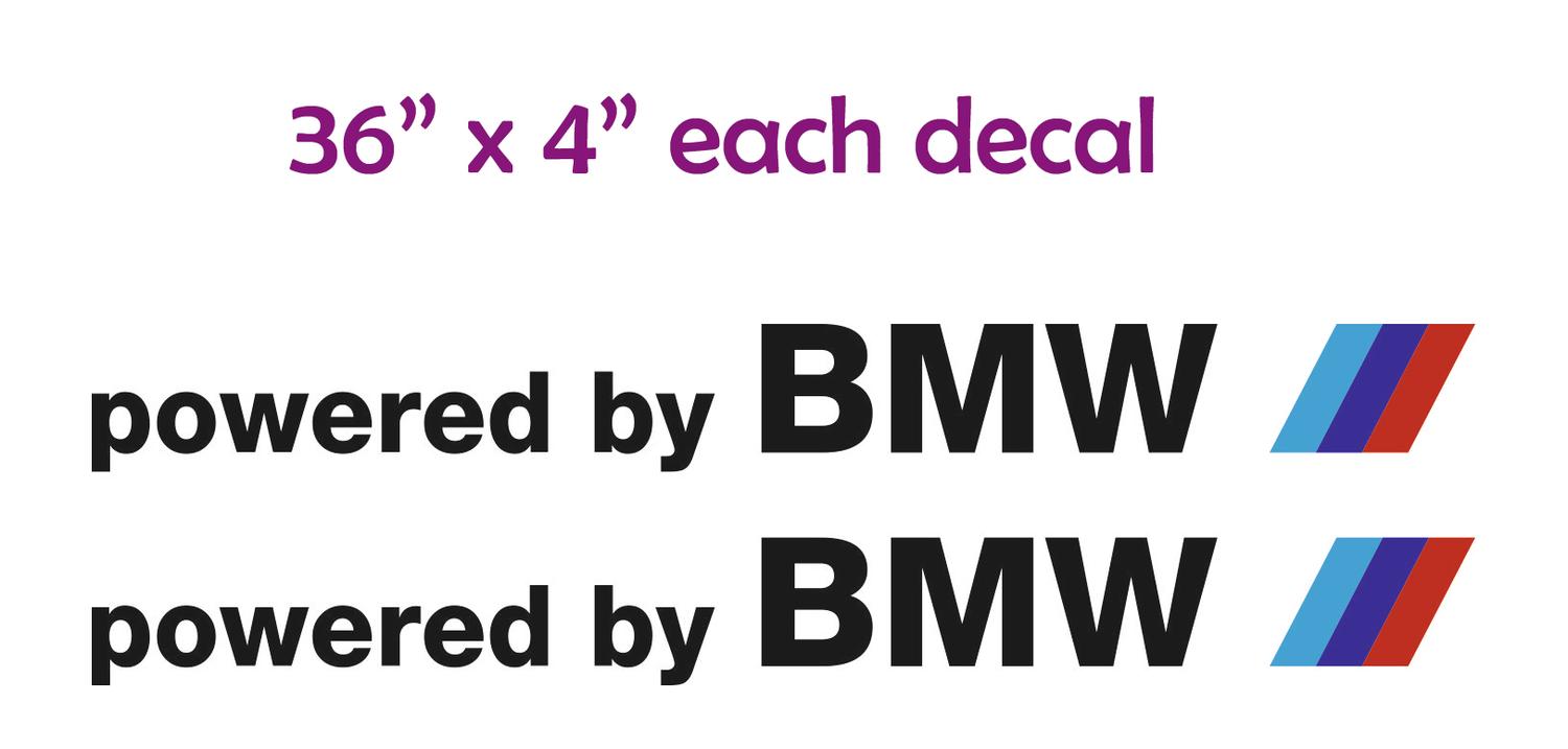 Par de adhesivos BMW impulsados ​​por BMW