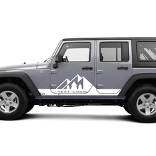 Calcomanías Personalizadas de Vinilo para Paneles Laterales Mountain Rocker para Jeep Wrangler CJ TJ JK JKU JL JLU 2