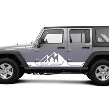Calcomanías Personalizadas de Vinilo para Paneles Laterales Mountain Rocker para Jeep Wrangler CJ TJ JK JKU JL JLU 2