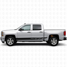 Franjas de vinilo diagonales para la puerta y el panel lateral para Chevrolet Silverado 1500 K2XX 2014-2019_2