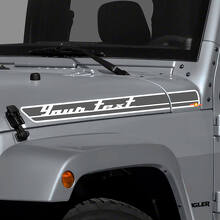 Kit de vinilos de franjas laterales personalizadas para capó para Jeep Wrangler_3