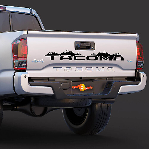 Vinilo adhesivo estilo montaña para la compuerta trasera de Toyota Tacoma