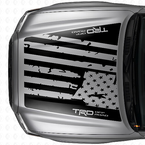Vinilo Adhesivo para Capó con Bandera de EE.UU. Estilo TRD para Toyota Tacoma 2016-21