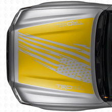 Calcomanía de vinilo para capó con bandera de EE. UU. desgastada estilo TRD para Toyota Tacoma 2016-21_5