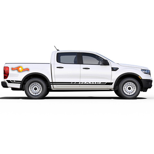 2019 2020 2021 Ford Ranger Pegatinas Calcomanías RAPID Puerta lateral Cuerpo Rayas Vinilo Gráficos Kit
