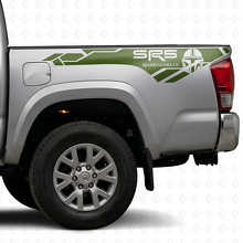 Calcomanías de vinilo laterales traseras estilo Mandaloriano SR5 para Toyota Tacoma_3