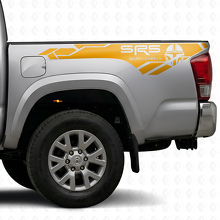 Calcomanías de vinilo laterales traseras estilo Mandaloriano SR5 para Toyota Tacoma_4