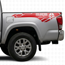 Calcomanías de vinilo laterales traseras estilo Mandaloriano SR5 para Toyota Tacoma_5