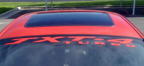 Pegatinas personalizadas para parabrisas Turbo para Dodge Challenger