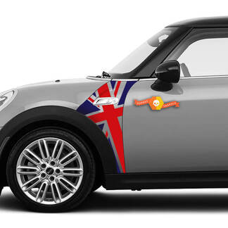 Un Panel Mini Cooper S modelo Union Jack Reino Unido bandera guardabarros gráfico calcomanía
