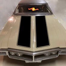 Kit de Calcomanías de Vinilo con Doble Franja para Capó para Buick Riviera GS 1968+_2