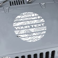Jeep Wrangler Kit de gráficos Vinilo Wrap Pegatina Calcomanía Blackout Contour Map Hood Сircle Estilo estroboscópico Pegatina Calcomanía
 2