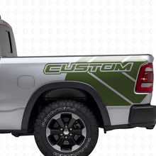 Dodge Ram Rebel Grunge Logo Camión Cama Vinilo Adhesivo Calcomanía Gráfico
_3
