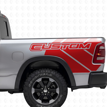 Dodge Ram Rebel Grunge Logo Camión Cama Vinilo Adhesivo Calcomanía Gráfico
_4