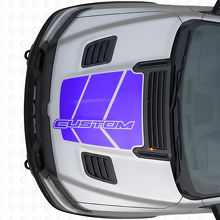 Adhesivo vinilo de gráfico personalizado de capó estroboscópico para Dodge Ram_2