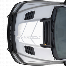 Adhesivo vinilo de gráfico personalizado de capó estroboscópico para Dodge Ram_5